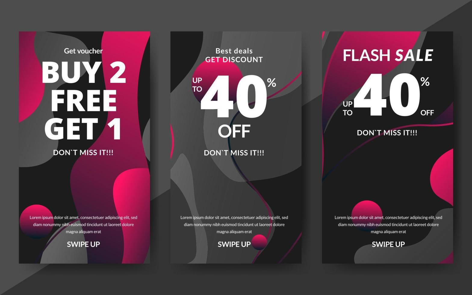 Flash sale discount banner template promotion, end of season special offer banner, template design for media promotions and social media promo, vector illustration.