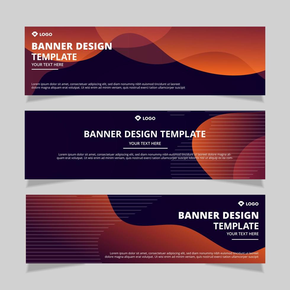 Roll up banner corporate with modern design vector
