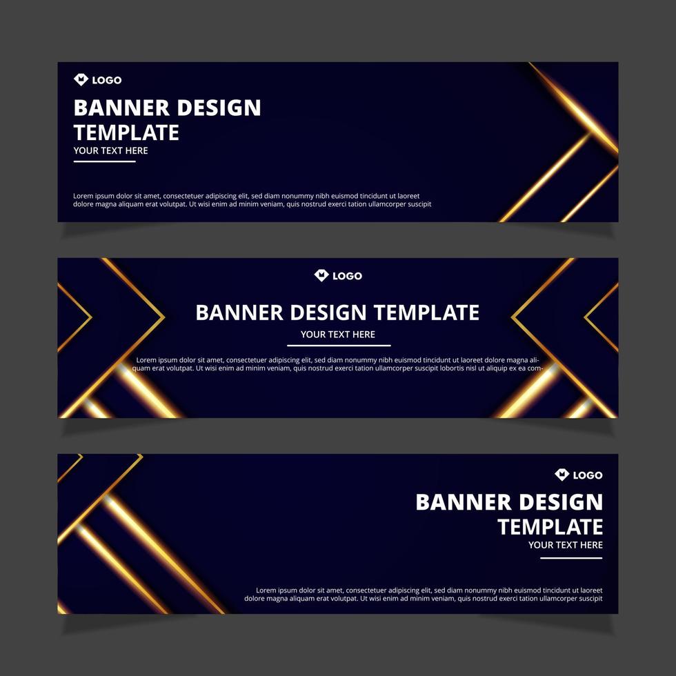 abstract banner design template vector