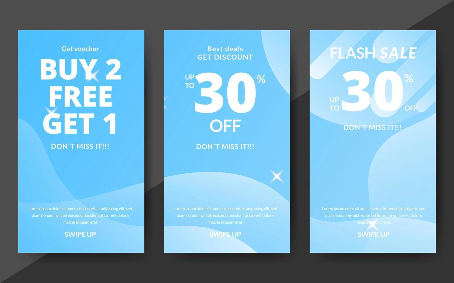 Flash sale discount banner template promotion, end of season special offer banner, template design for media promotions and social media promo, vector illustration.