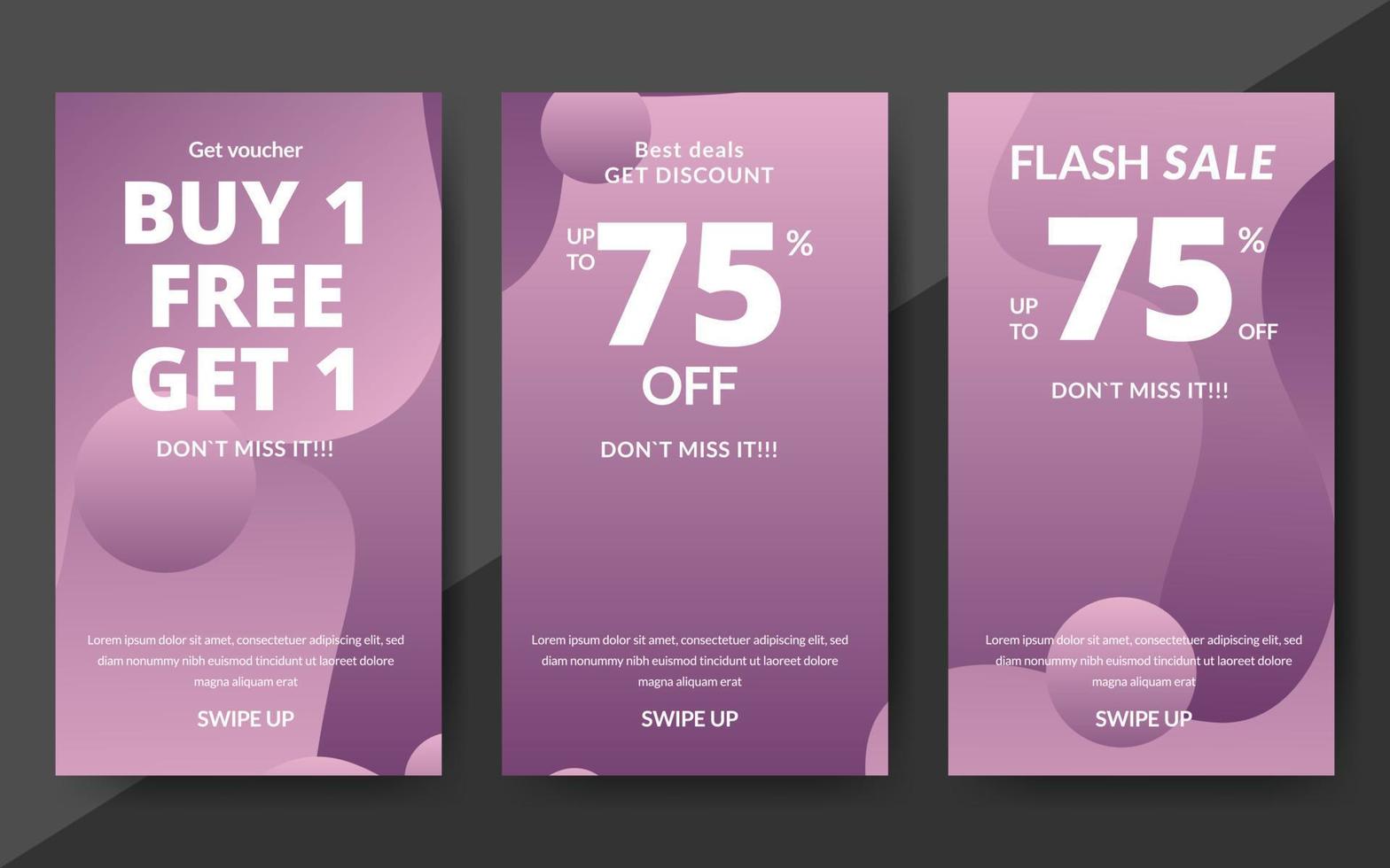 Flash sale discount banner template promotion, end of season special offer banner, template design for media promotions and social media promo, vector illustration.