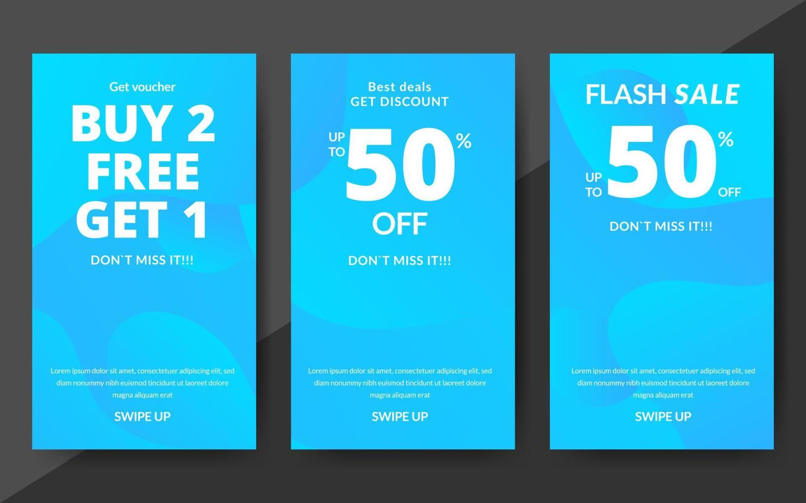 abstract banner design template vector