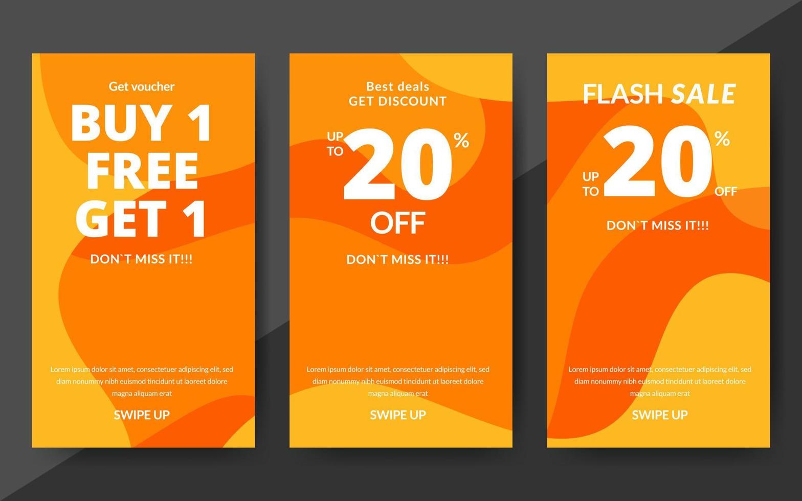 Flash sale discount banner template promotion, end of season special offer banner, template design for media promotions and social media promo, vector illustration.