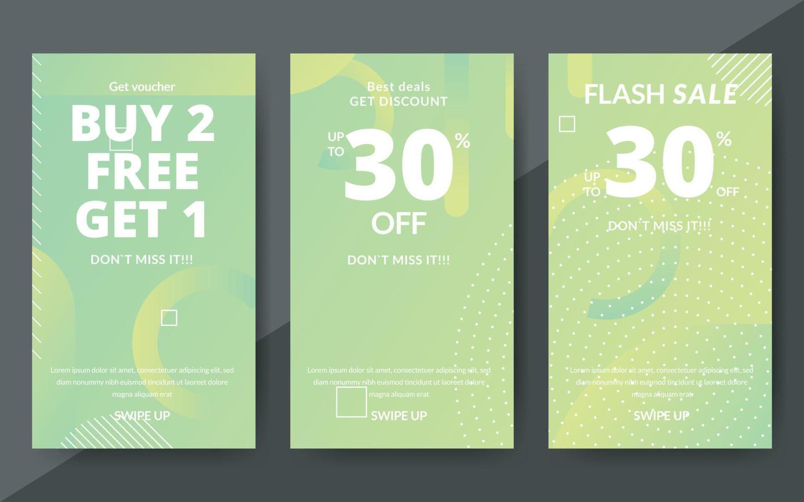 Flash sale discount banner template promotion, end of season special offer banner, template design for media promotions and social media promo, vector illustration.