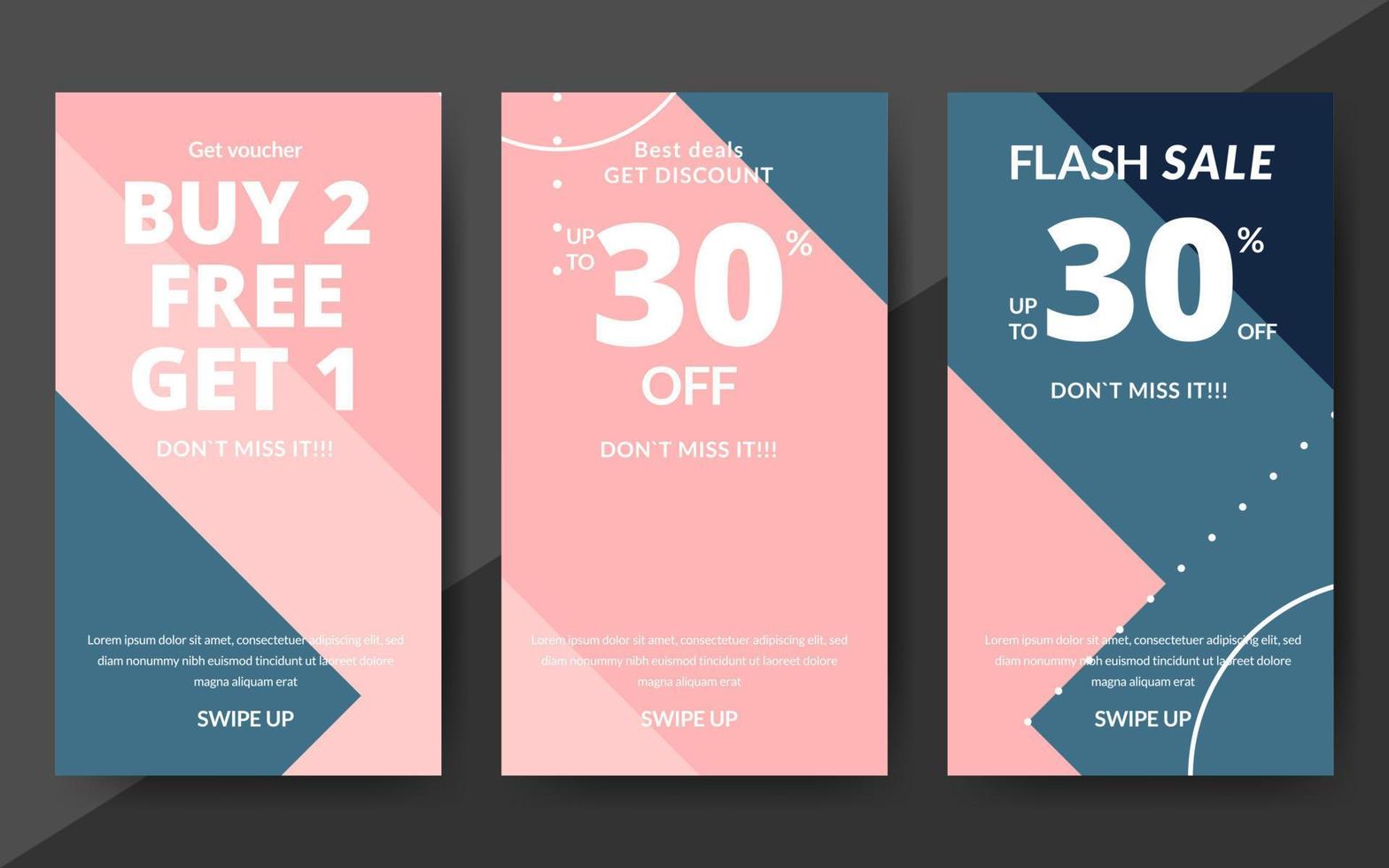 abstract banner design template. vector