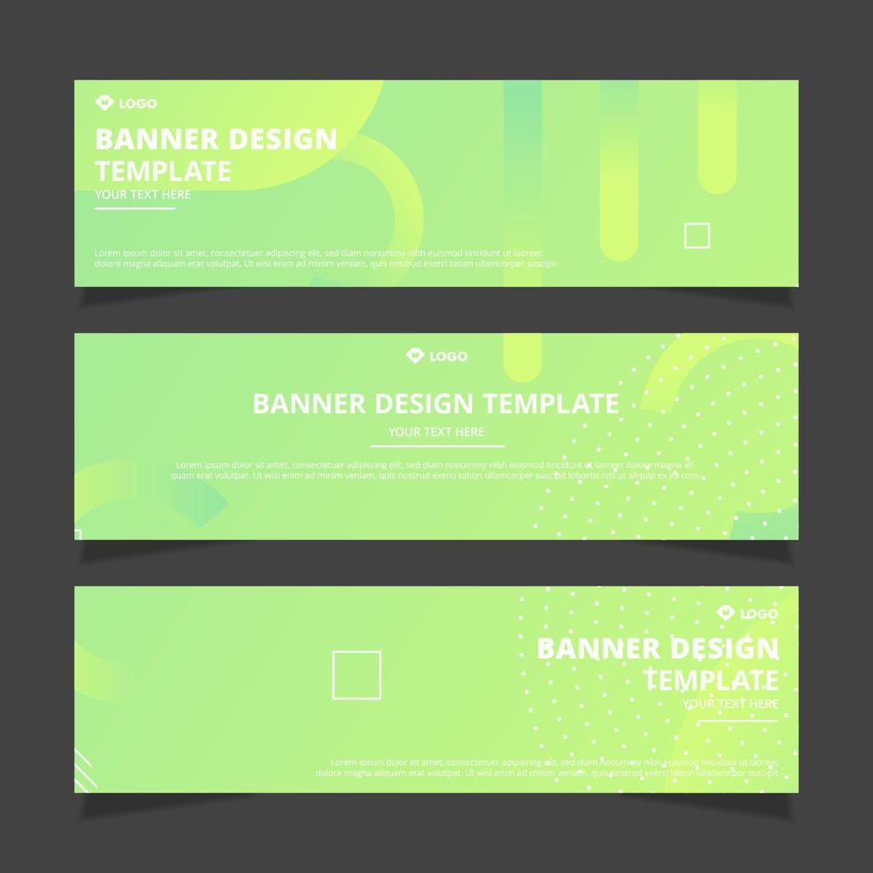 Set of modern abstract vector banners design. Template ready for use in web or print design.
