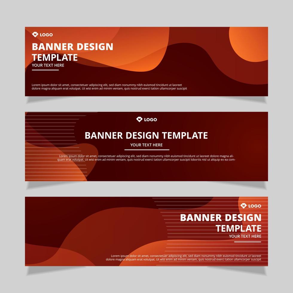 Roll up banner corporate with modern design vector