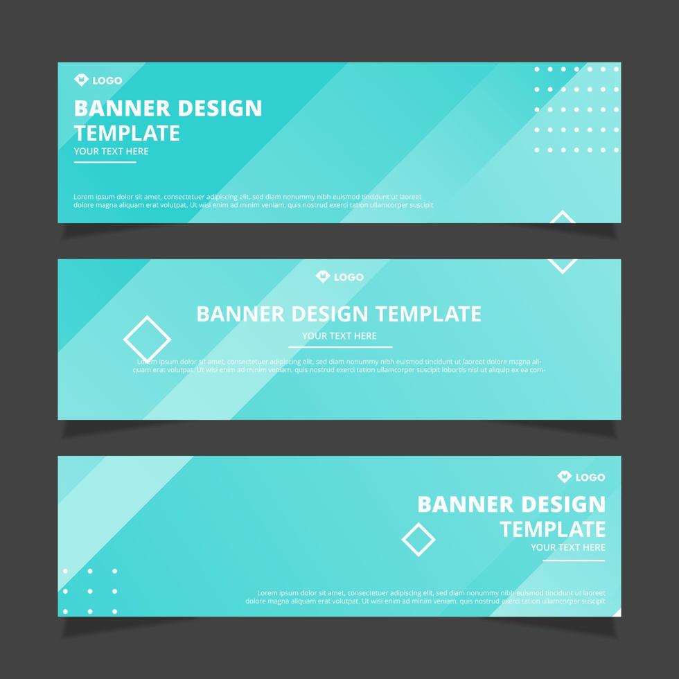 Set of modern abstract vector banners design. Template ready for use in web or print design.
