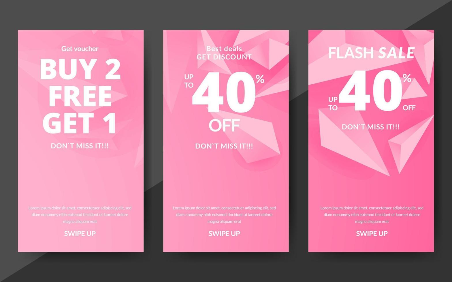 Flash sale discount banner template promotion, end of season special offer banner, template design for media promotions and social media promo, vector illustration.