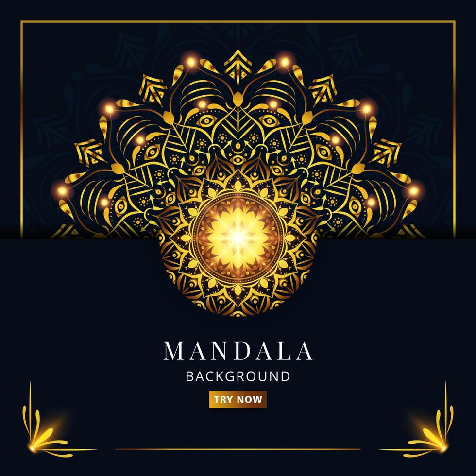 moderno antecedentes modelo con elegante mandala ornamento vector