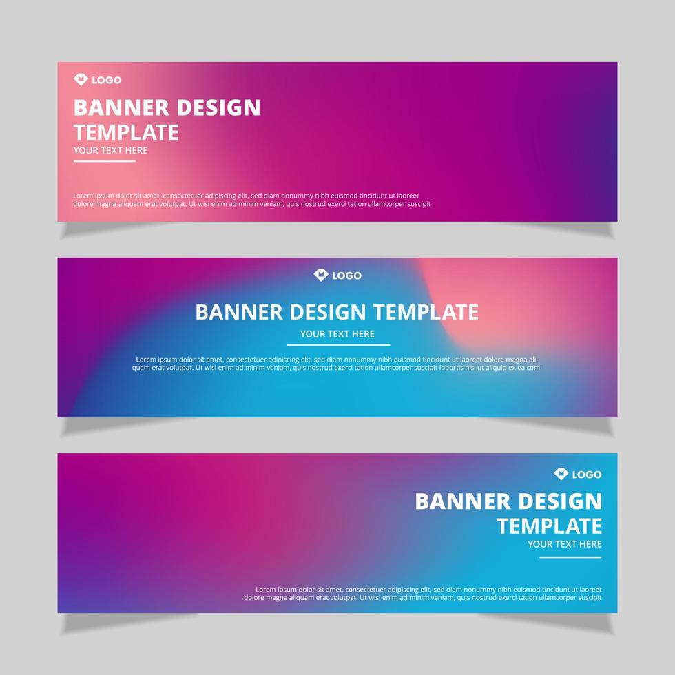 Roll up banner corporate with modern design vector