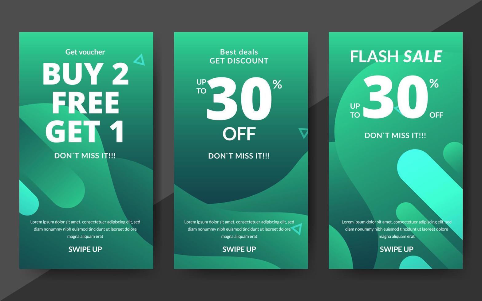 Flash sale discount banner template promotion, end of season special offer banner, template design for media promotions and social media promo, vector illustration.