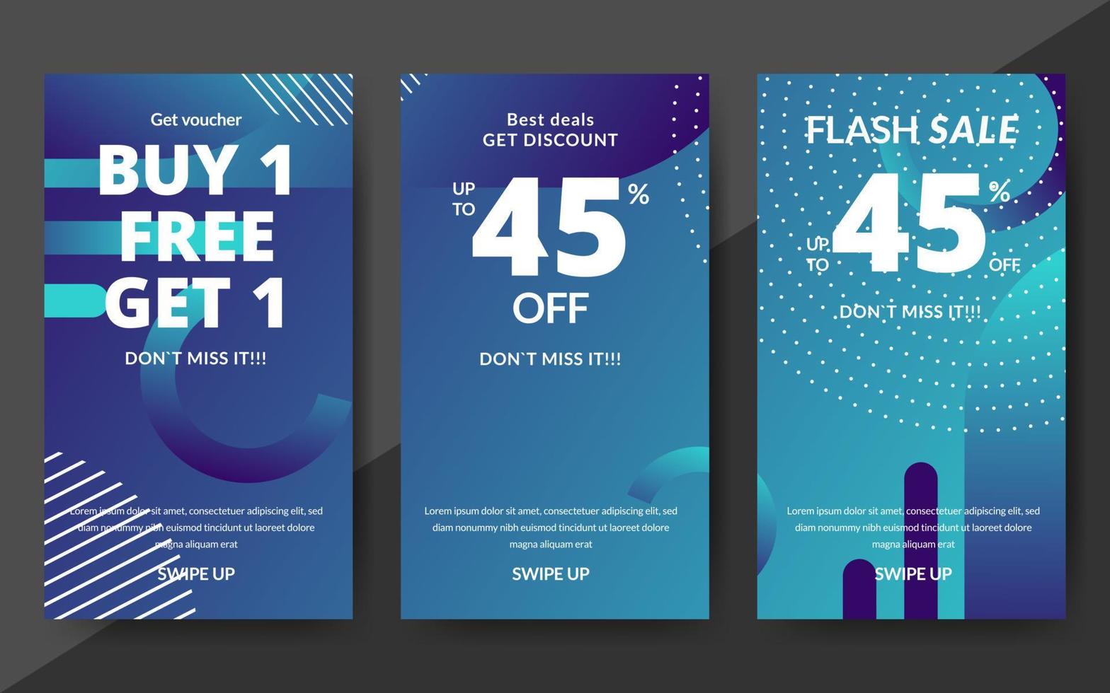 Flash sale discount banner template promotion, end of season special offer banner, template design for media promotions and social media promo, vector illustration.