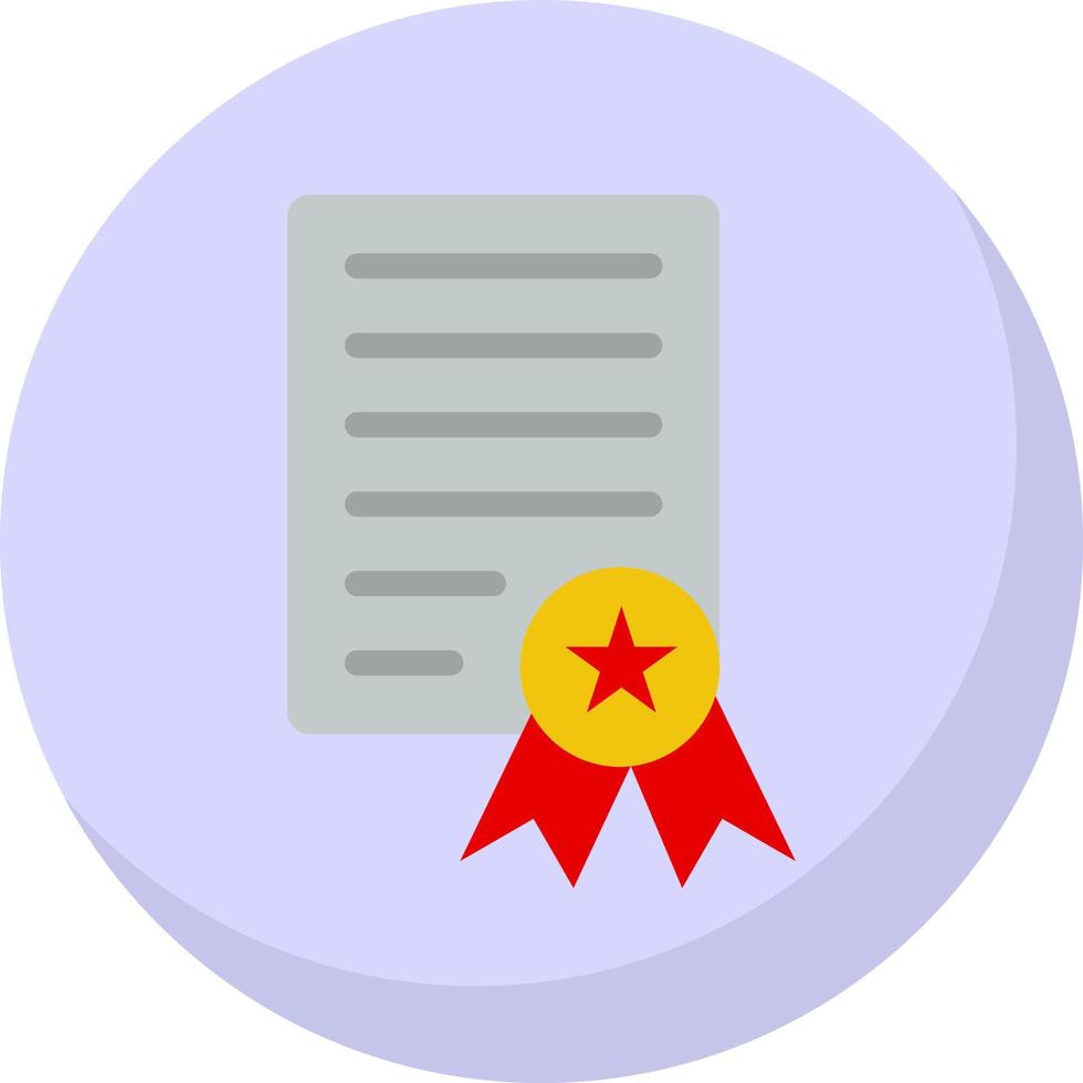 diseño de icono de vector de certificado