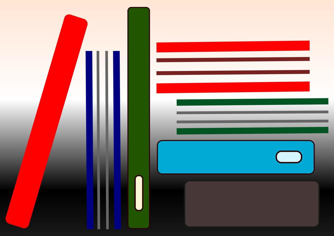 The illustrations and clipart. Vector image. set of books