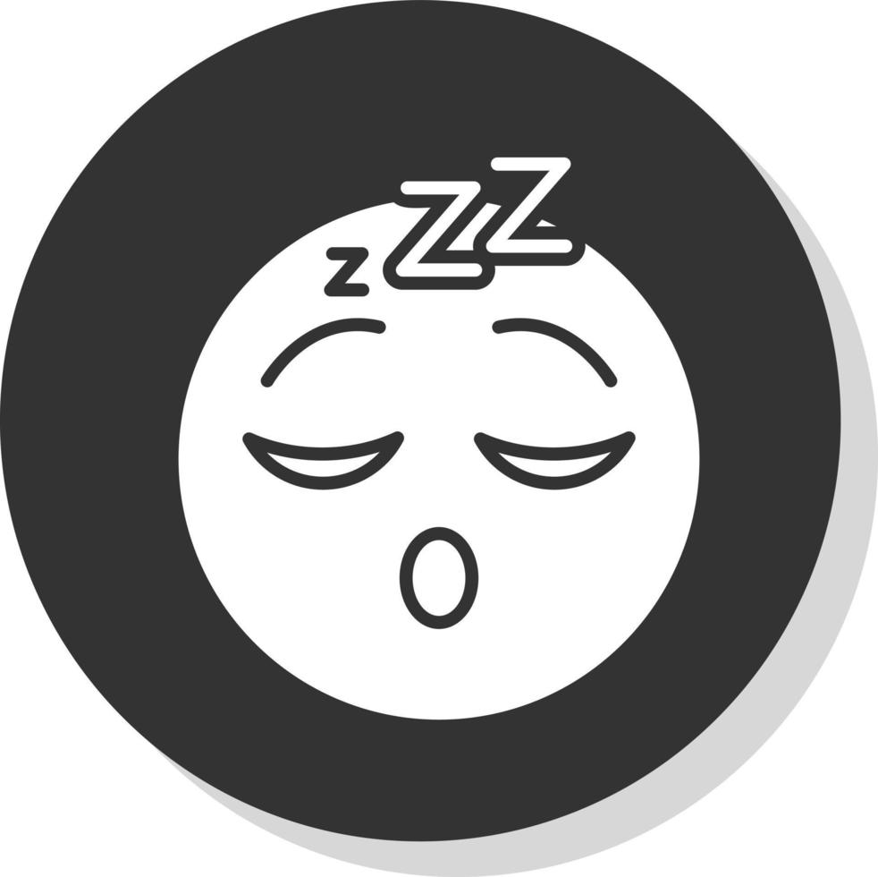 Sleeping Face Vector Icon Design