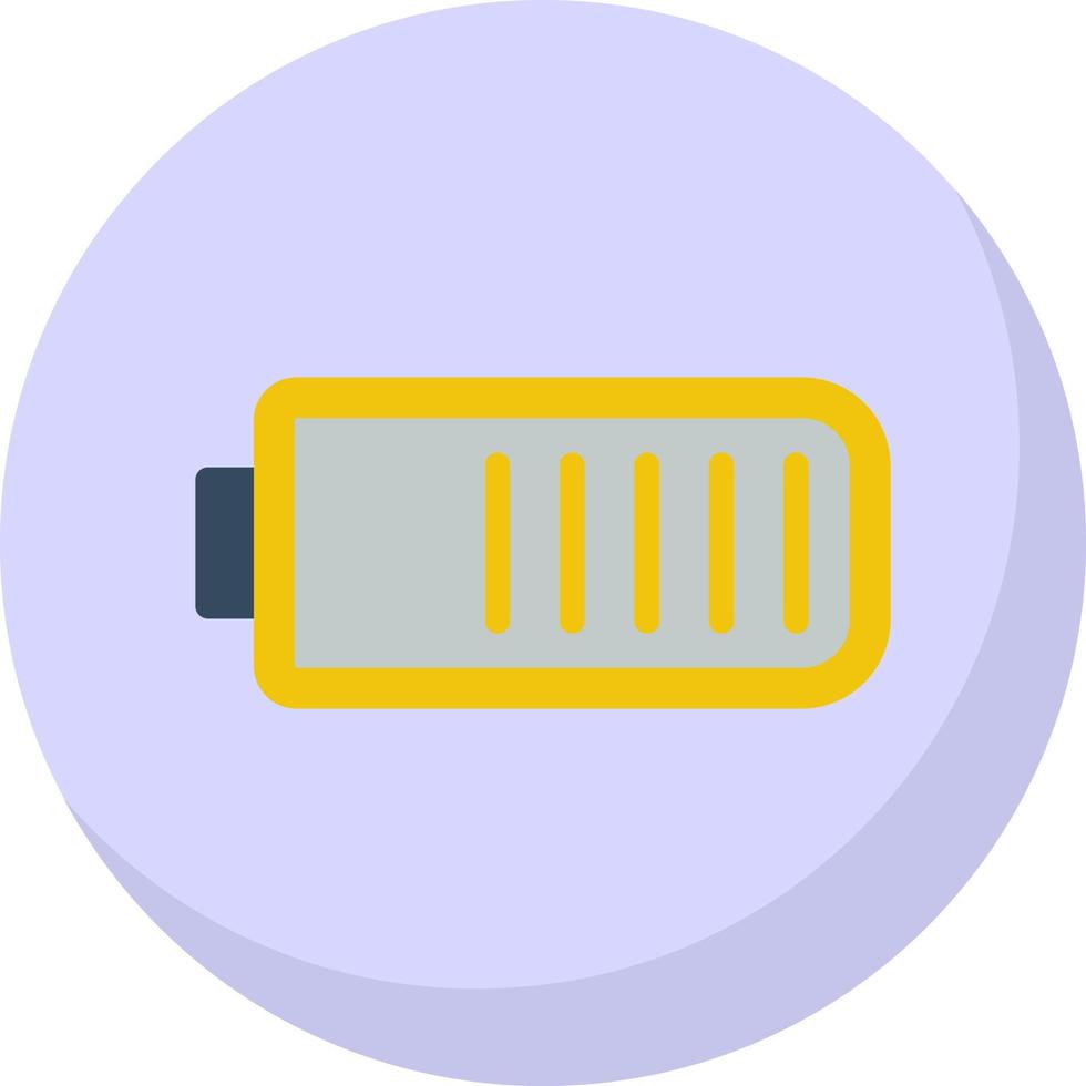 Battery Three Quarters Vector Icon Design