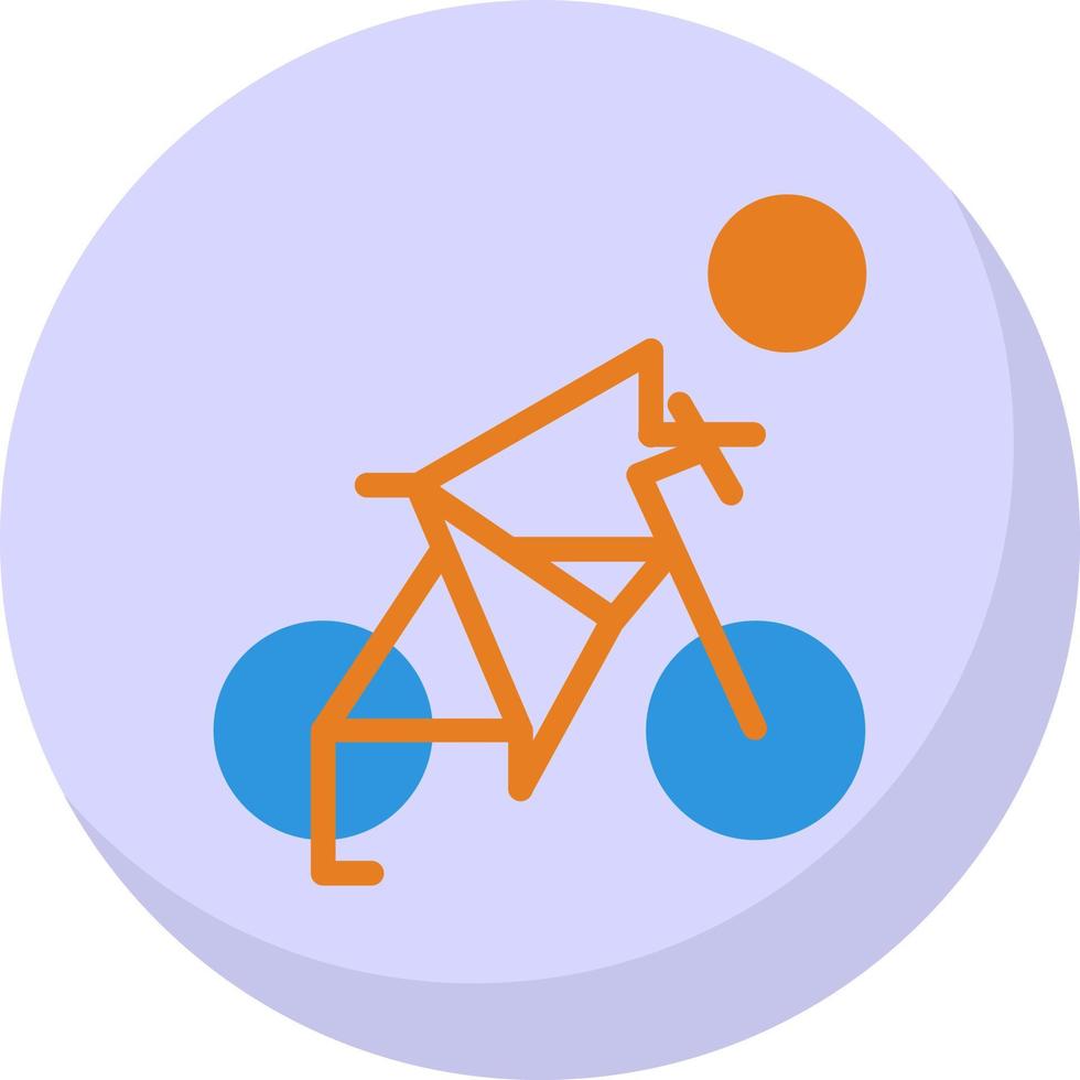 Biking Vector Icon Design