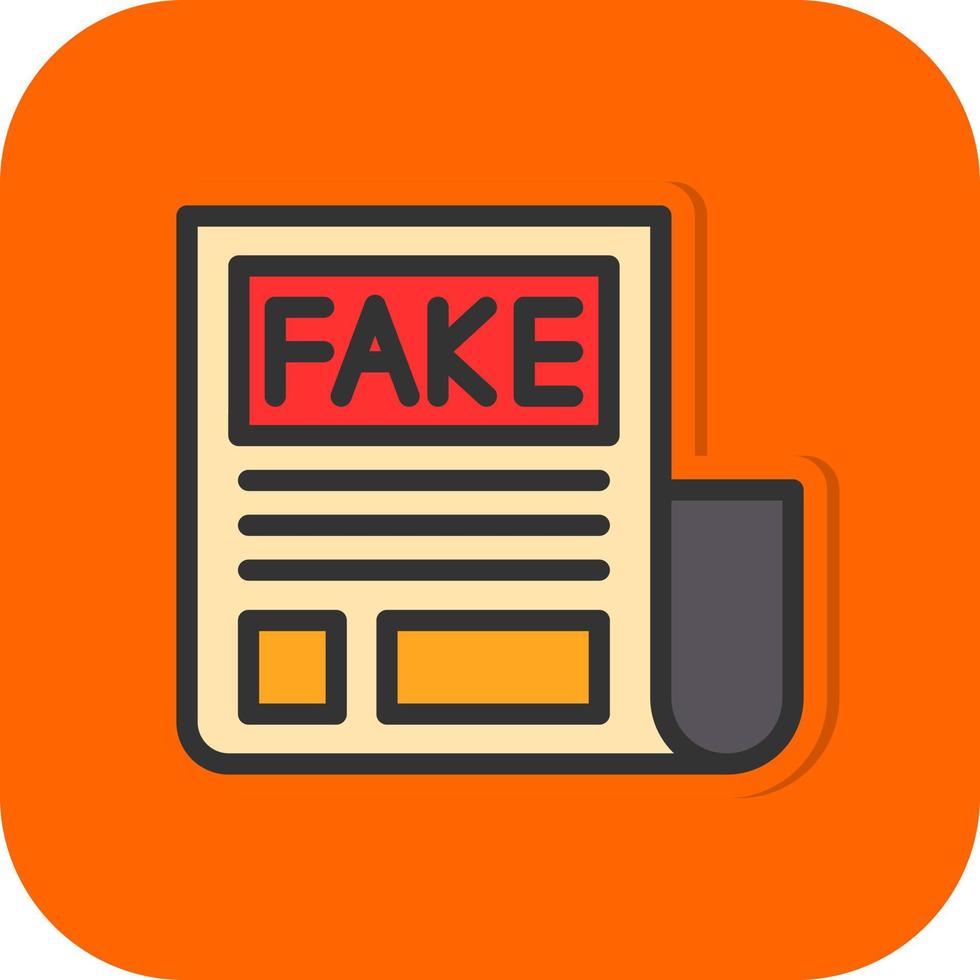 Fake News Vector Icon Design