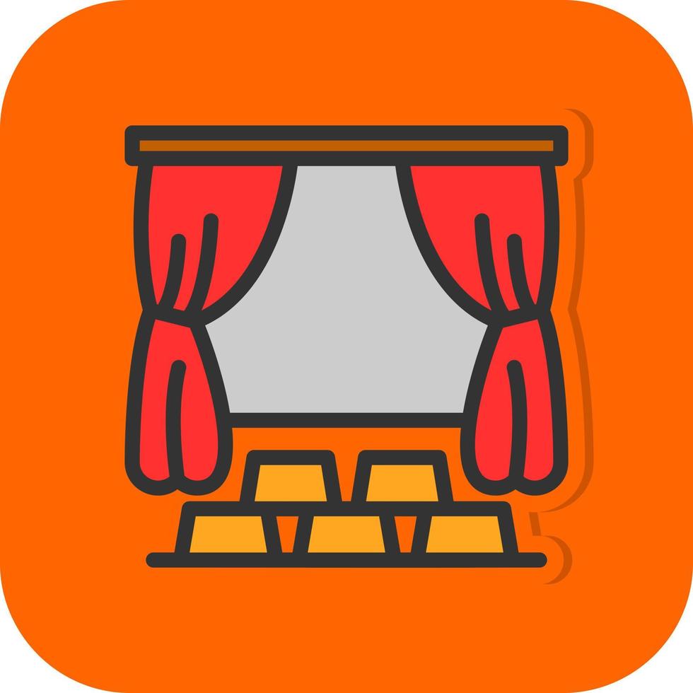 diseño de icono de vector de teatro