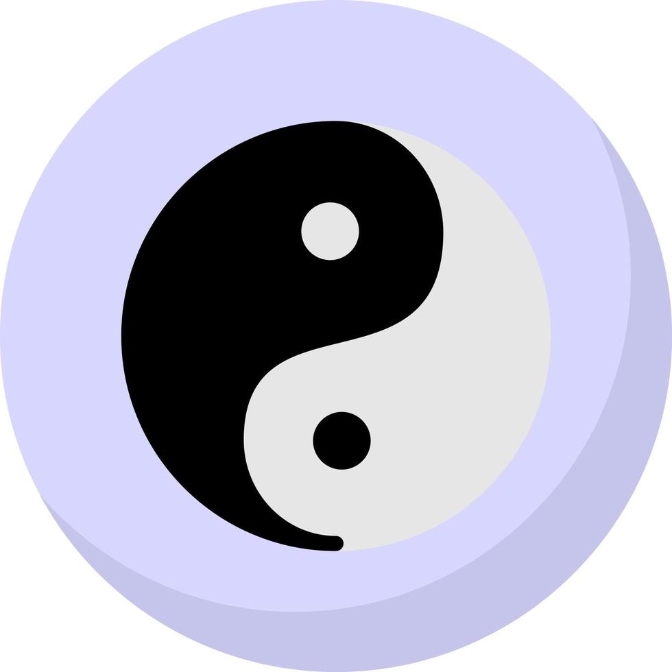 Yin Yang Vector Icon Design