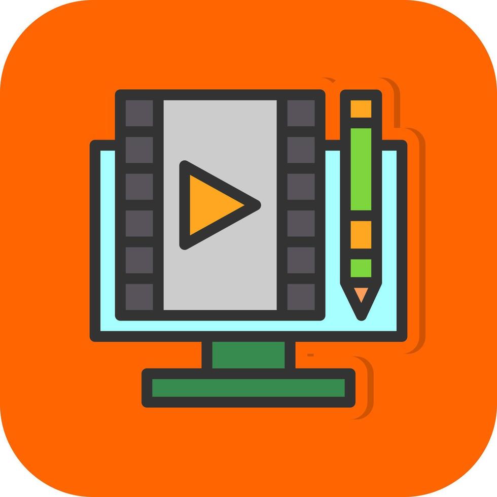 Video Editing Vector Icon Design