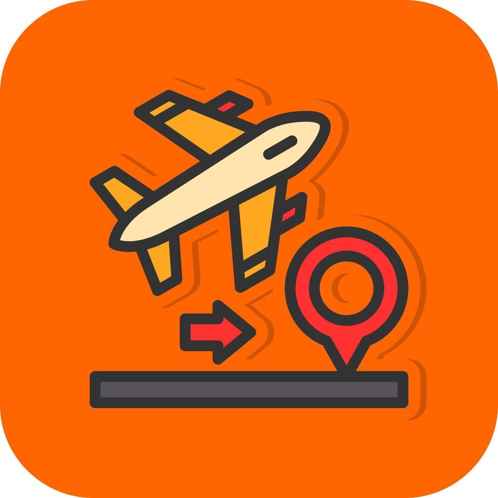 Domestic FLights Vector Icon Design