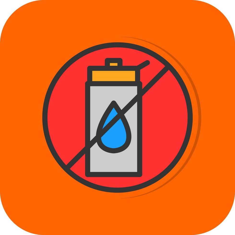 No Liquid Vector Icon Design