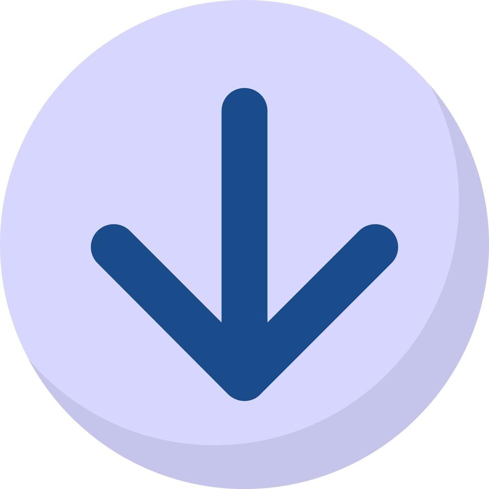 Arrow Down Vector Icon Design