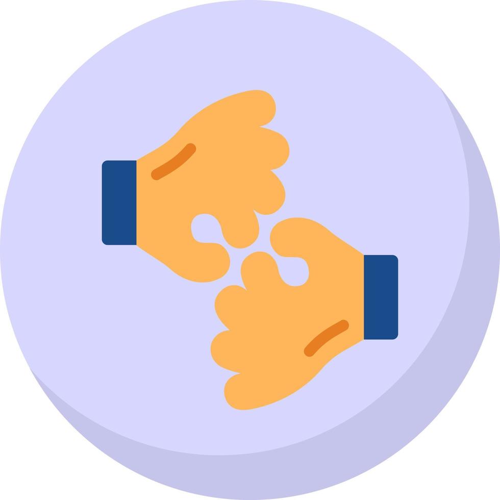 American Sign Language Interpreting Vector Icon Design