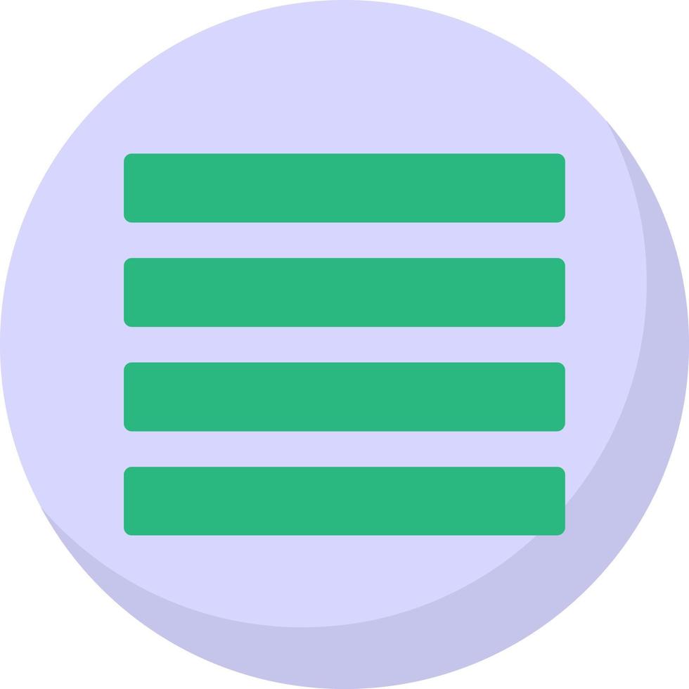 Align Justify Vector Icon Design