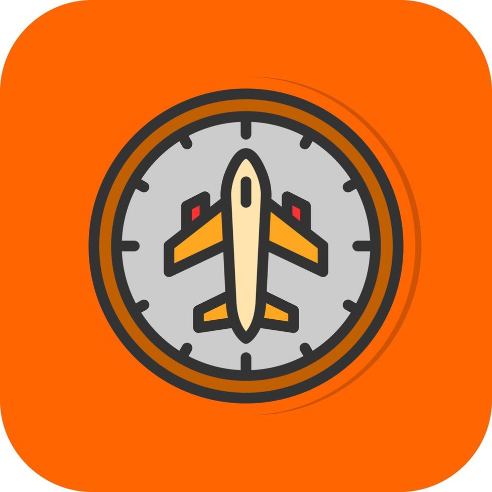 Flight Timings Vector Icon Design