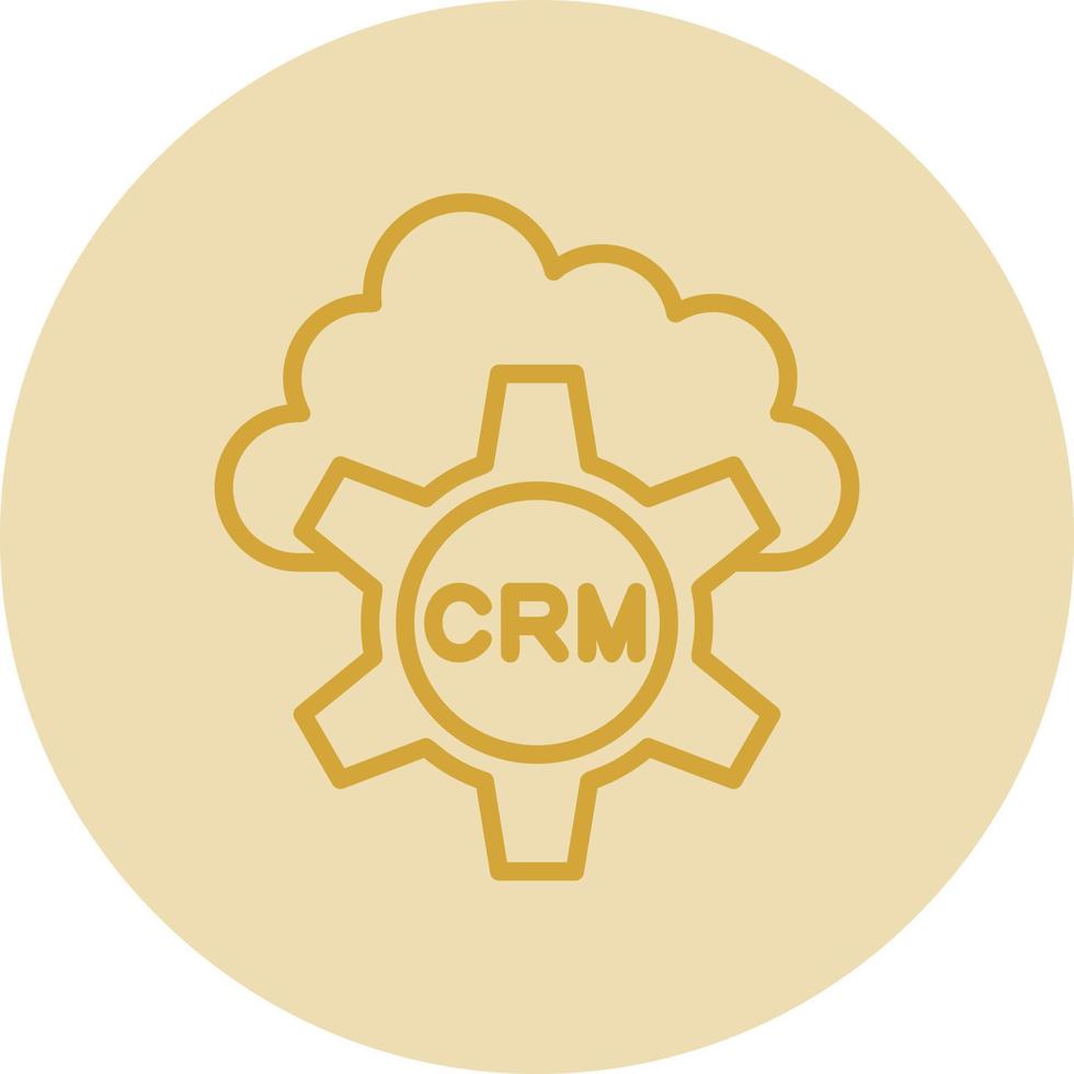 CRM Vector Icon Design