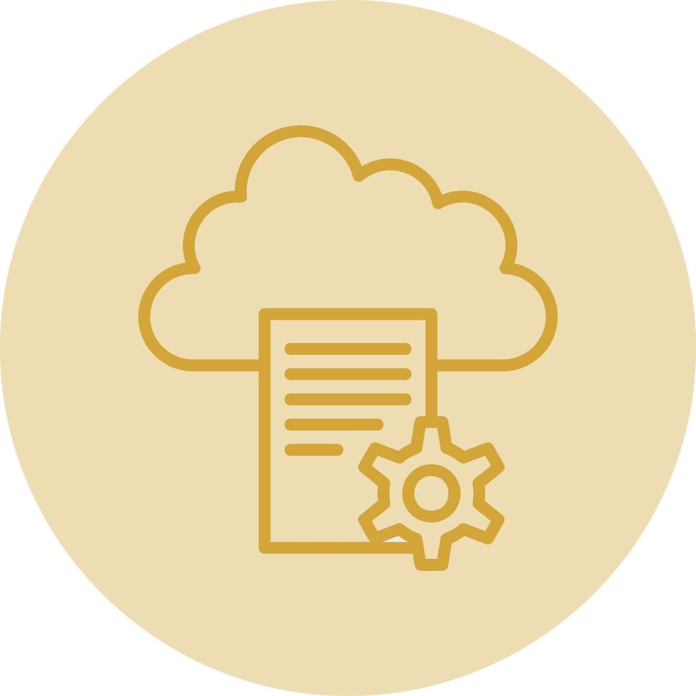 Cloud Storage Vector Icon Design