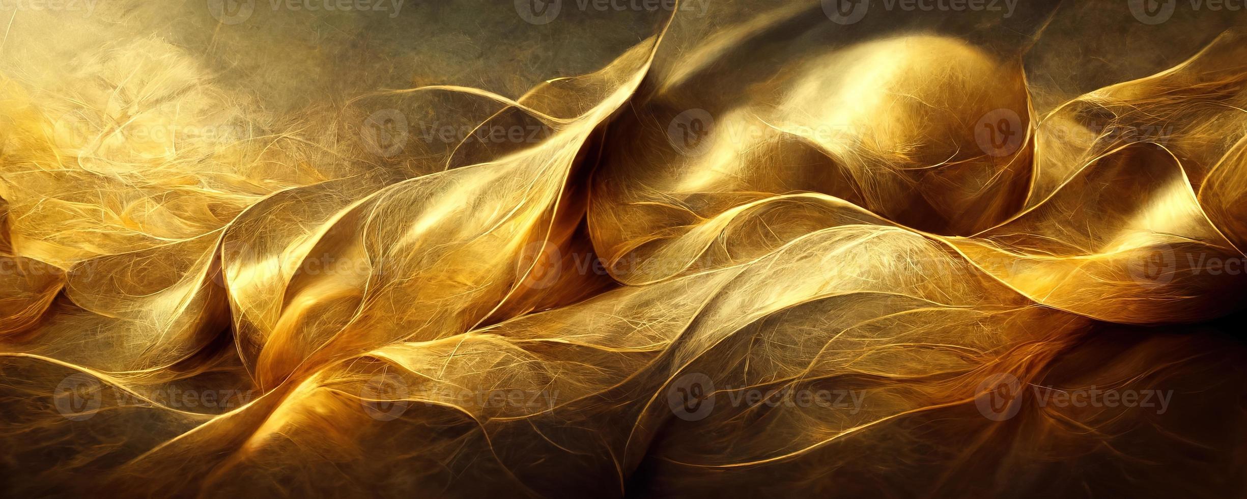 Golden abstract background. Metal wallpaper illustration photo