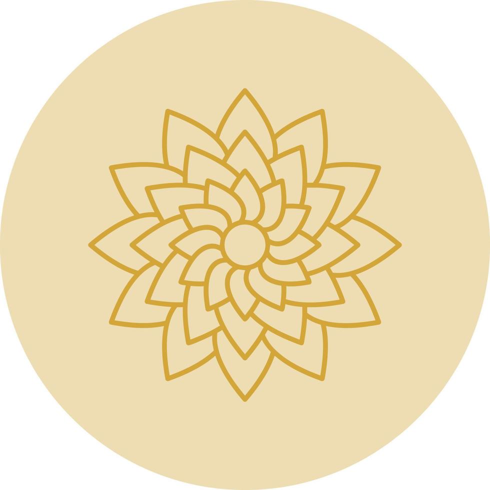 Dahlia Vector Icon Design