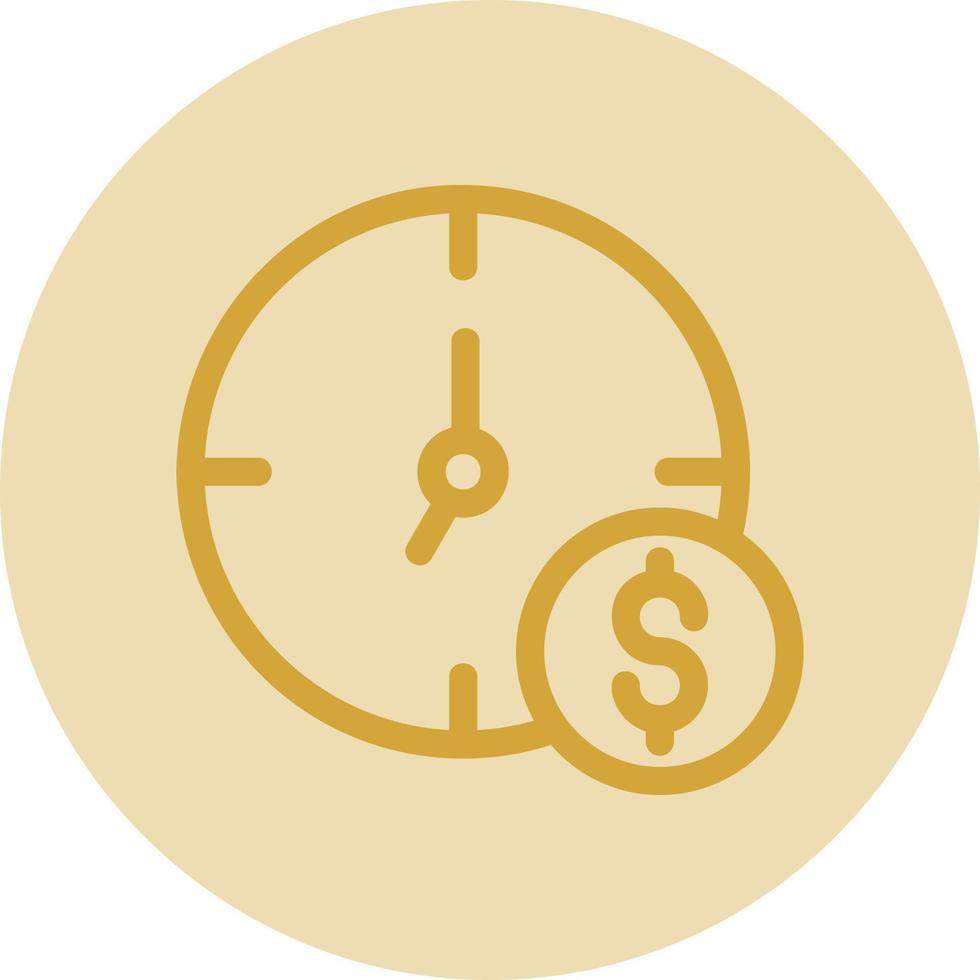 Time is Money Vector Icon Design