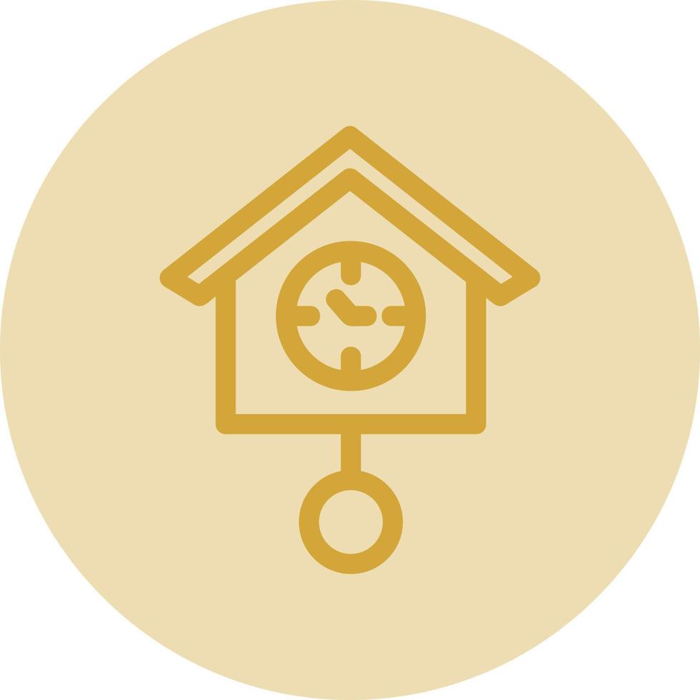 Cuckoo Clock Vector Icon Design