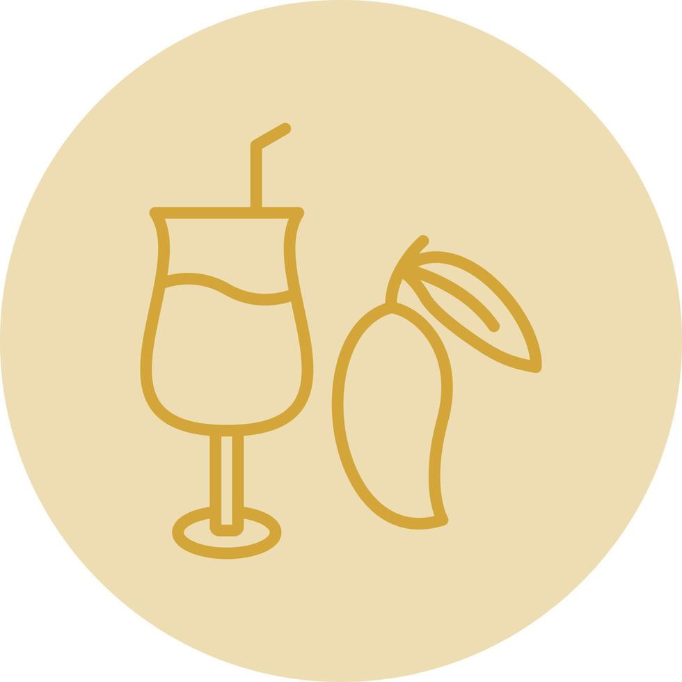 Mango Juice Vector Icon Design