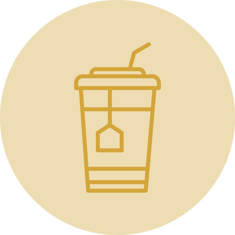 Ice Tea Vector Icon Design