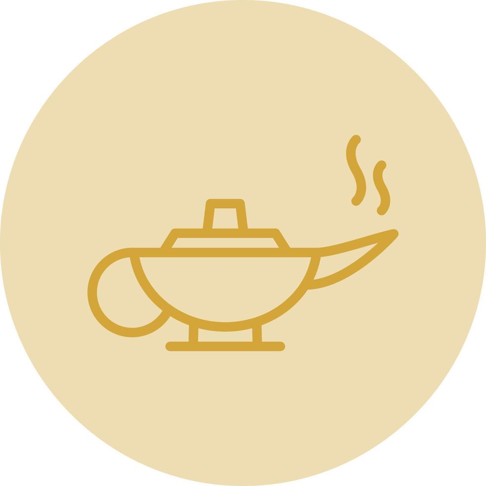 Arabian Magic Lamp Vector Icon Design