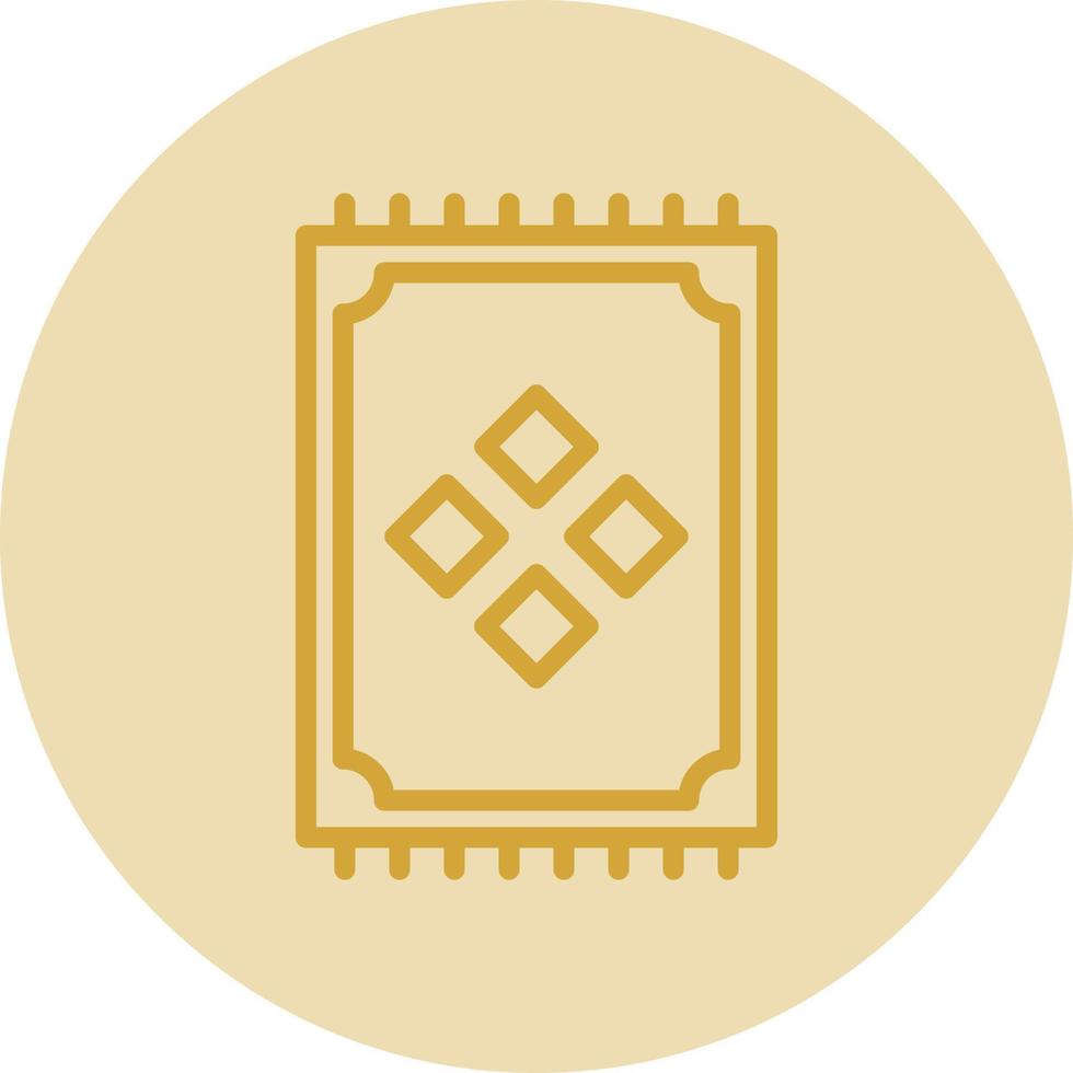 Prayer Mat Vector Icon Design