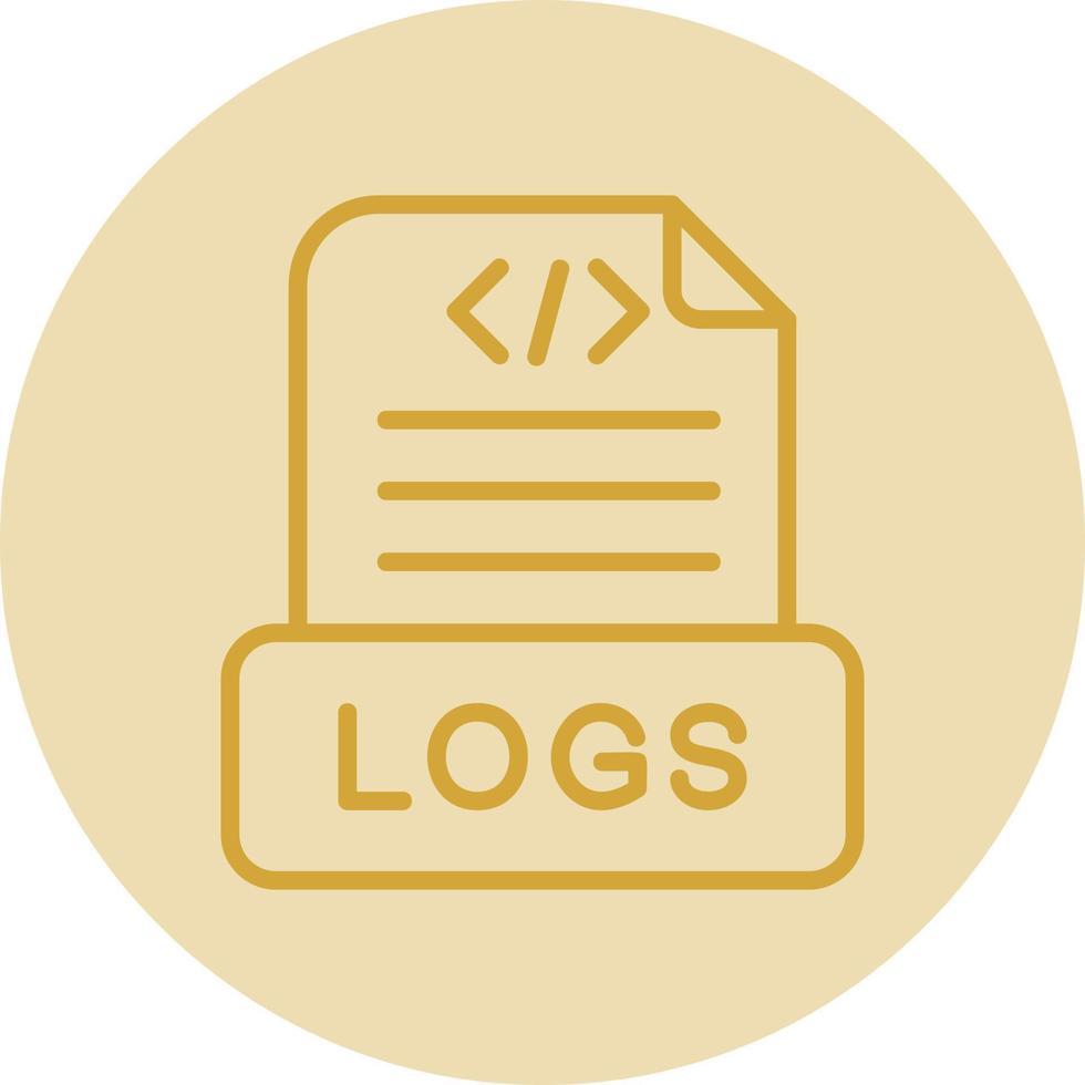 Logs Vector Icon Design