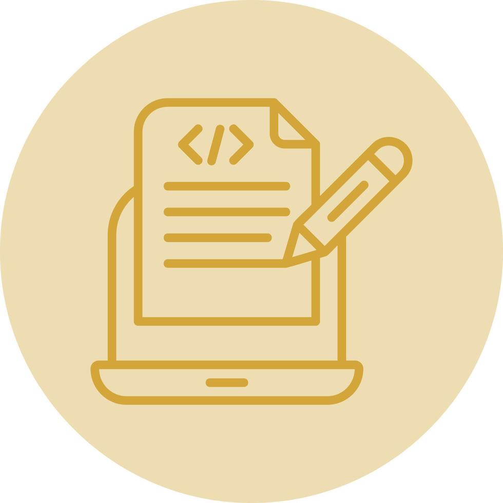 diseño de icono de vector de notas de programación