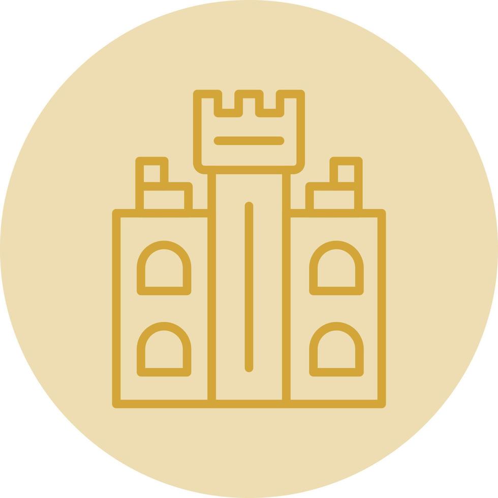 diseño de icono de vector de torre de castillo