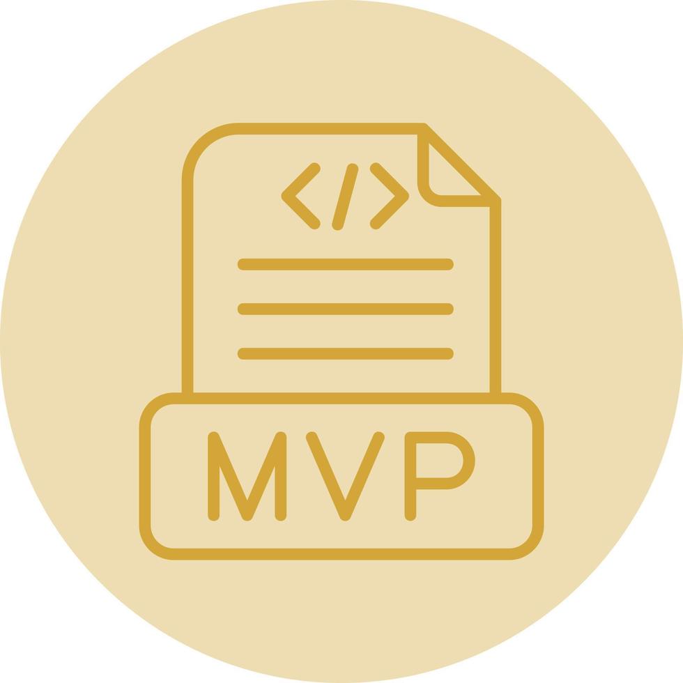 diseño de icono de vector mvp