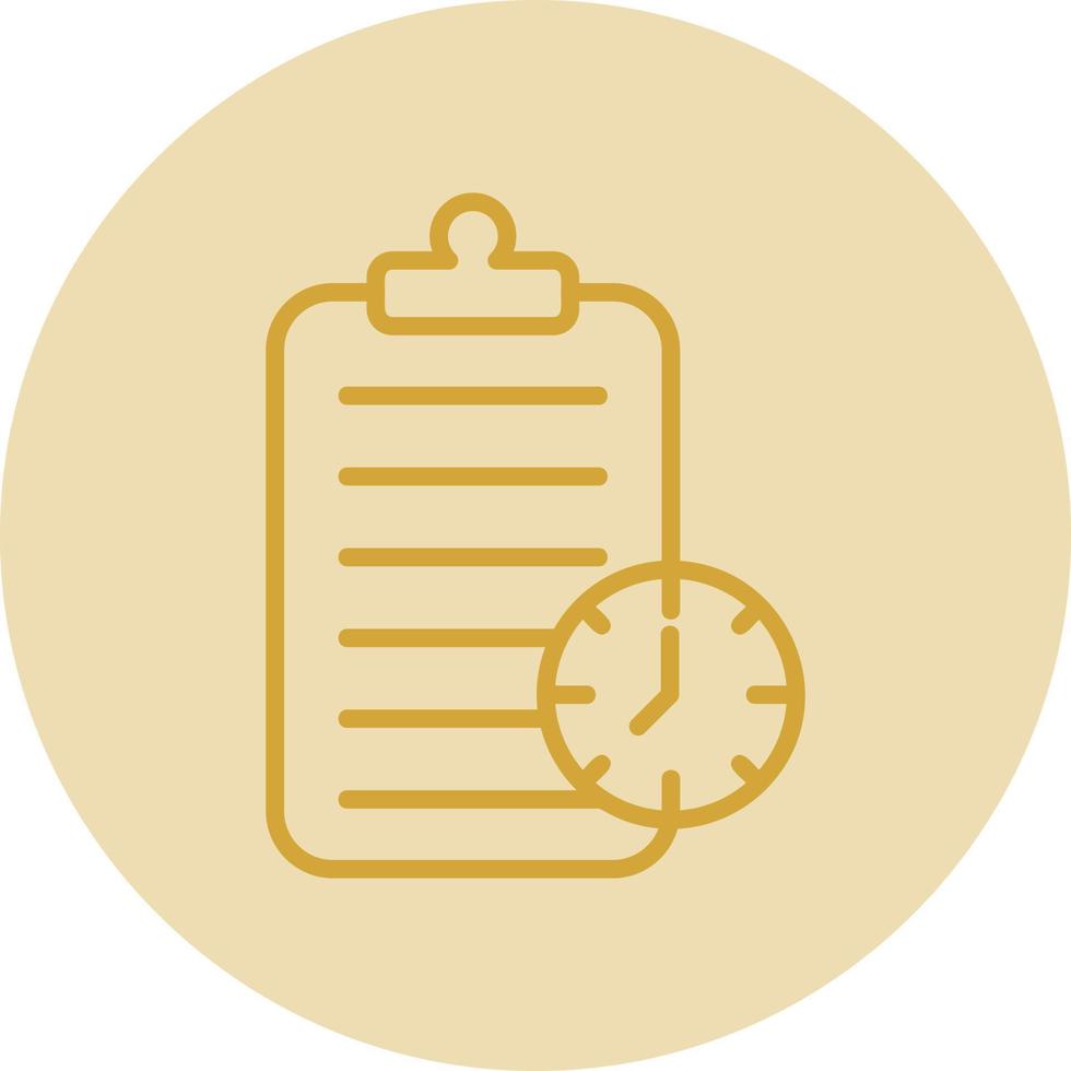 Project Deadline Vector Icon Design