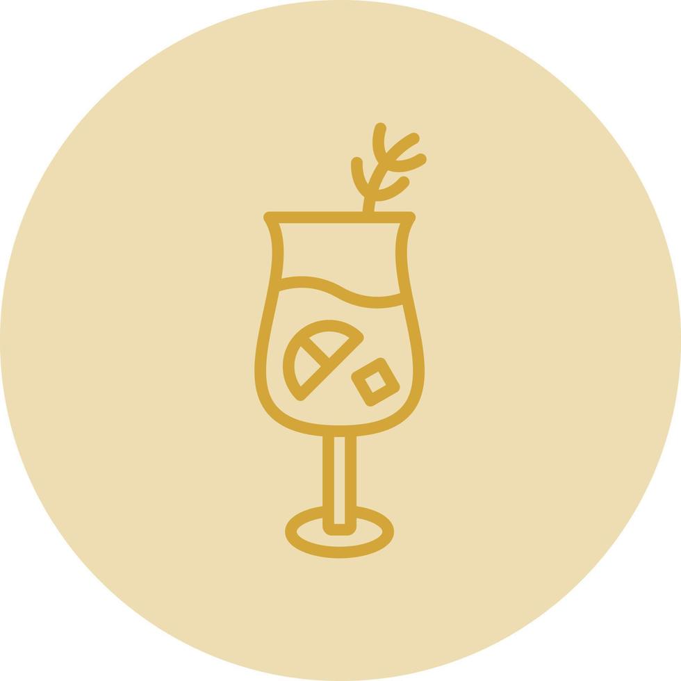 Gin Tonic Vector Icon Design