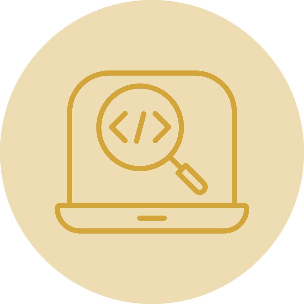 código pruebas vector icono diseño