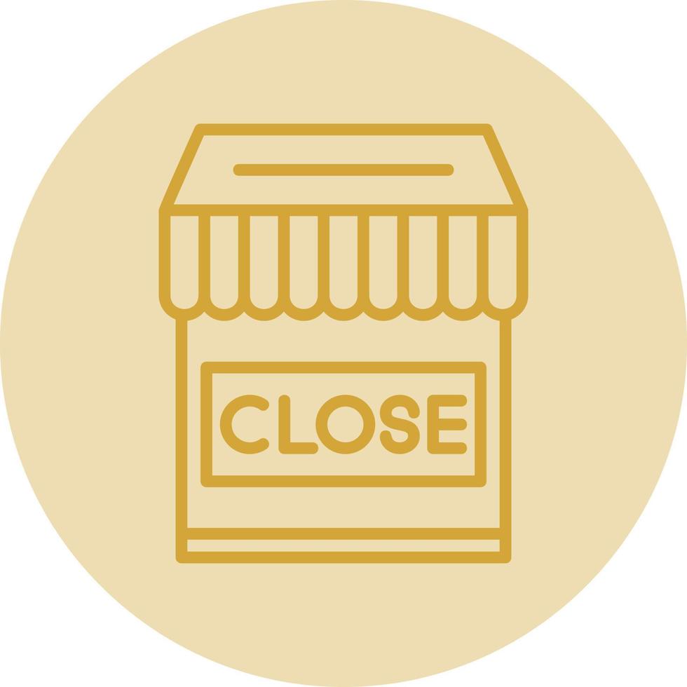 Shop Close Vector Icon Design